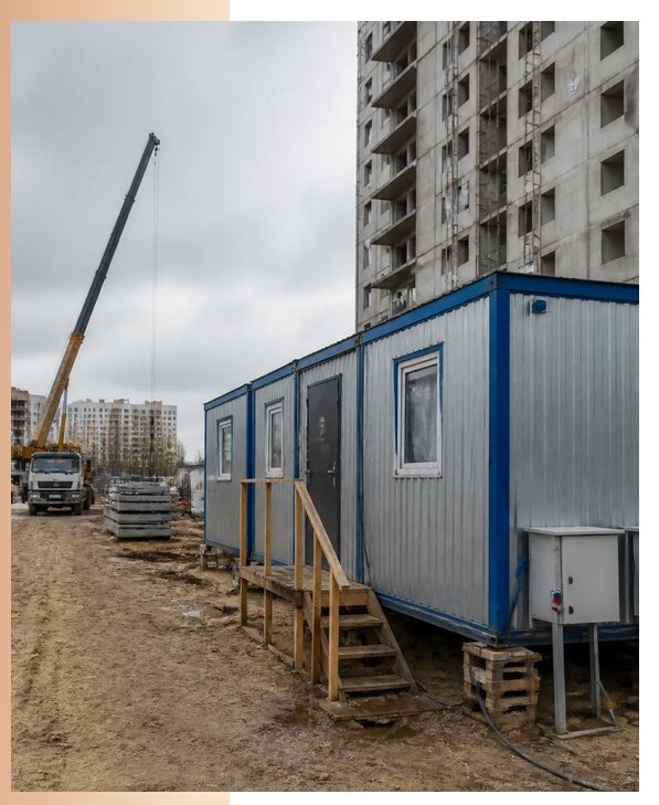 Аренда строительных вагончиков для рабочих в Комсомольске-на-Амуре